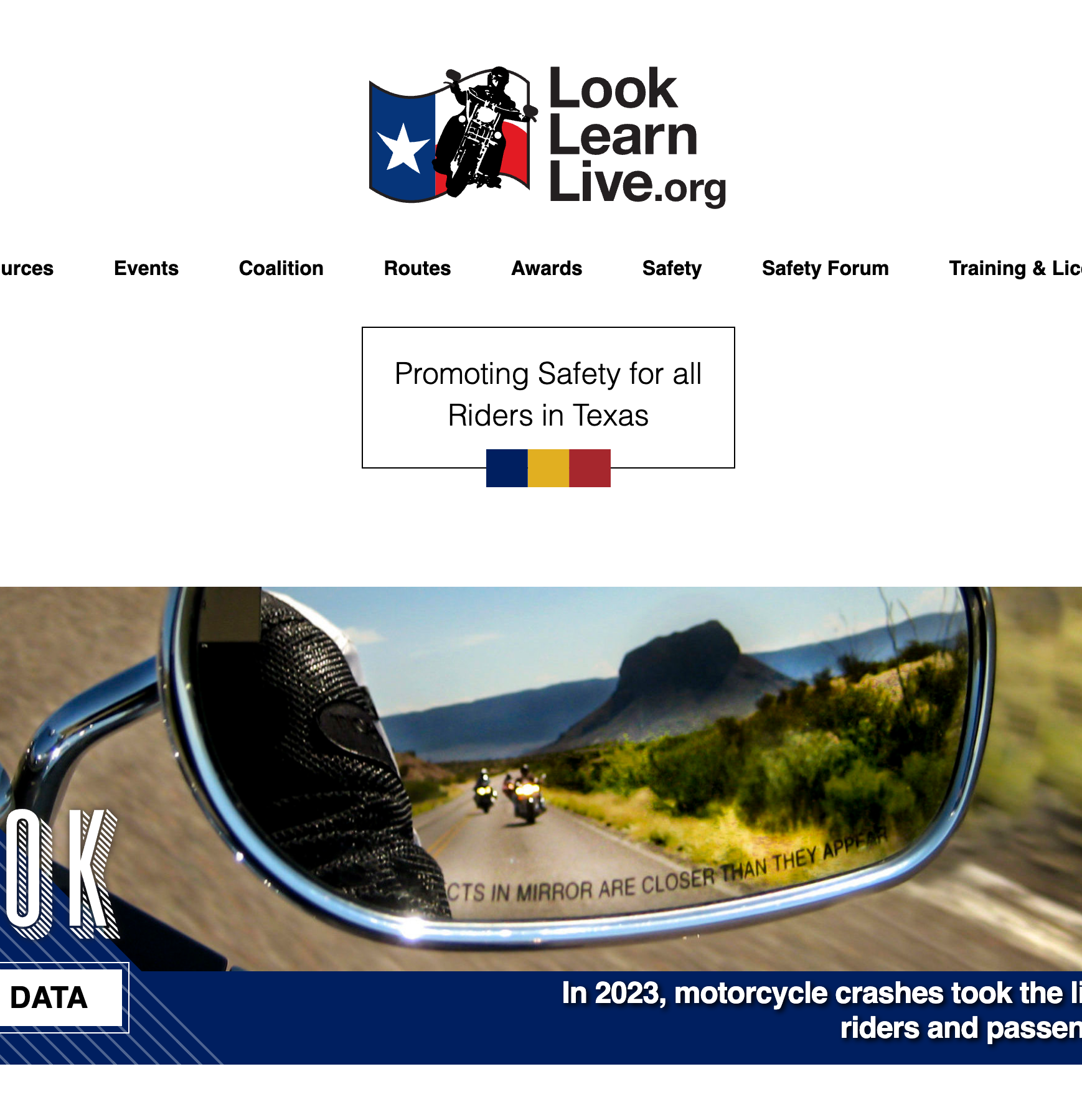 Look Learn Live homepage snapshot
